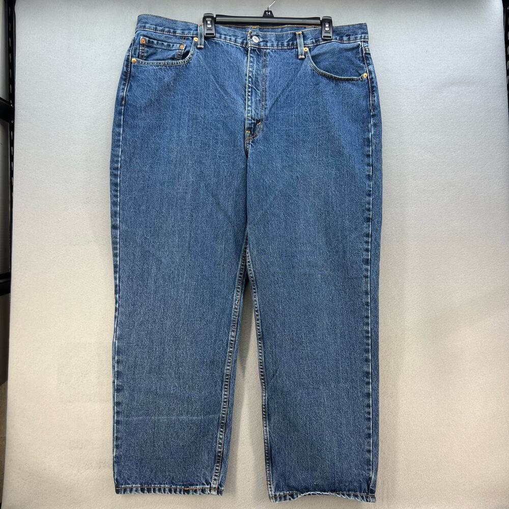 Levi's 550 Men's Jeans 42X30 Blue Medium Wash Straight Leg Normcore Dad Jeans